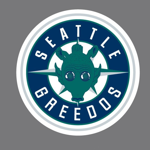 Seattle Mariners Star Wars Logo iron on transfers